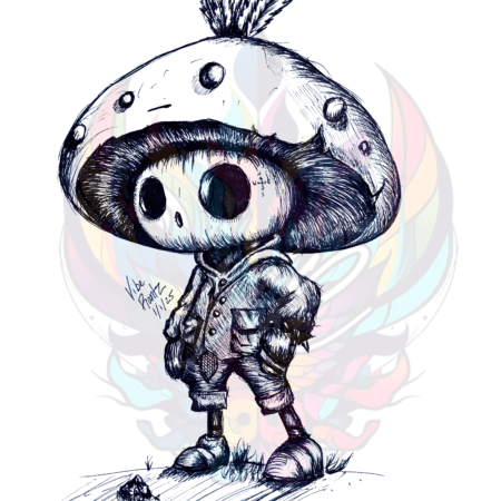 Rebel Shroom art print