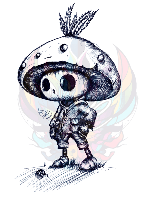 Rebel Shroom art print