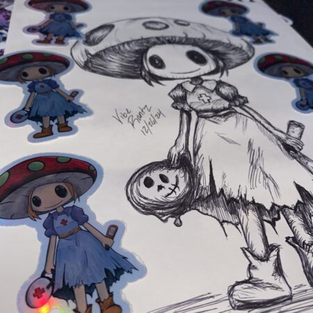 Nurse Mushroom Sticker